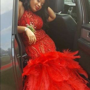 Prom dress 10-12 red